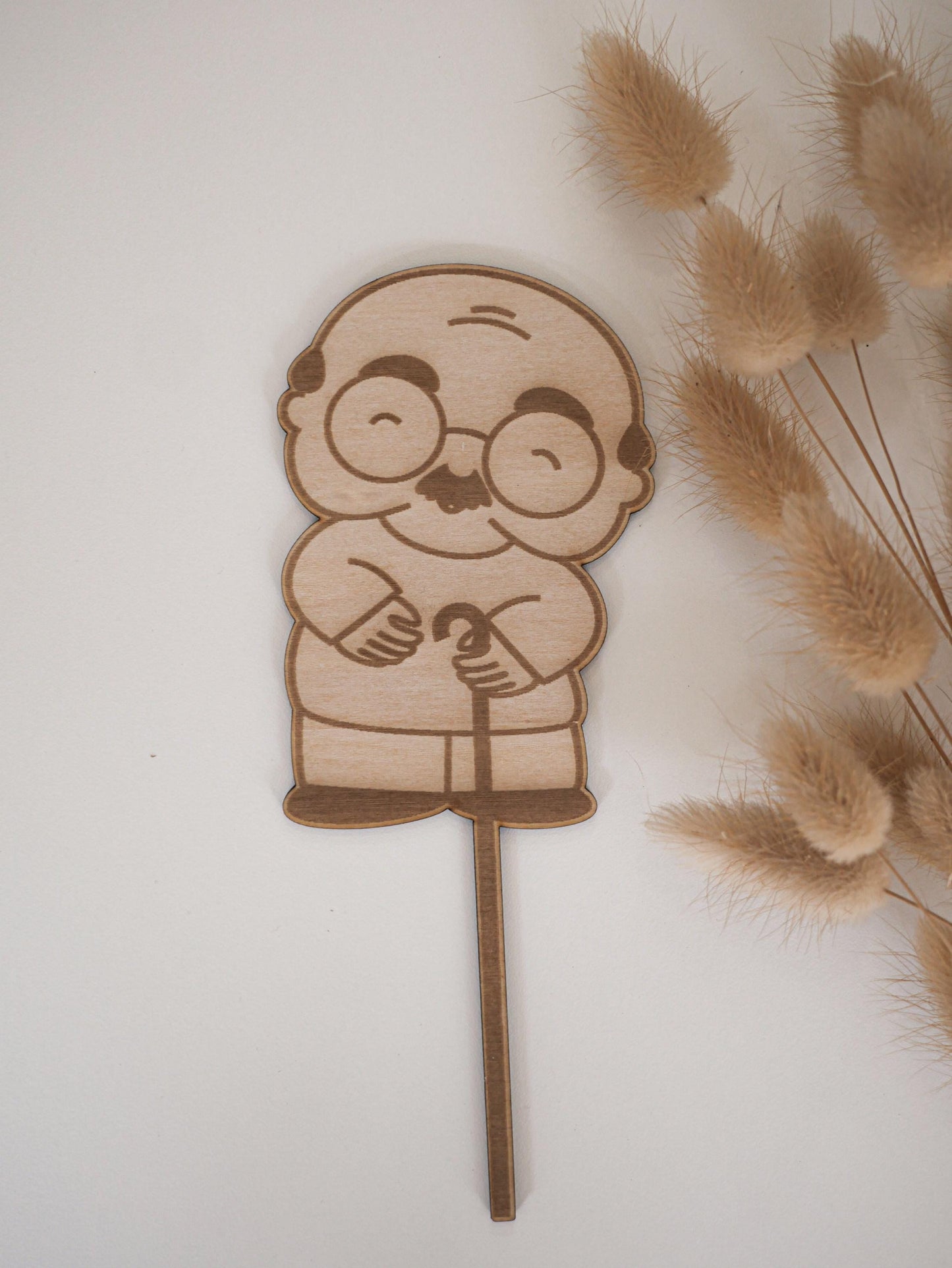 Cake Topper Kuchenaufsatz als personalisiertes Geschenk für Opa zum Geburtstag, zum Vatertag oder zur Rente