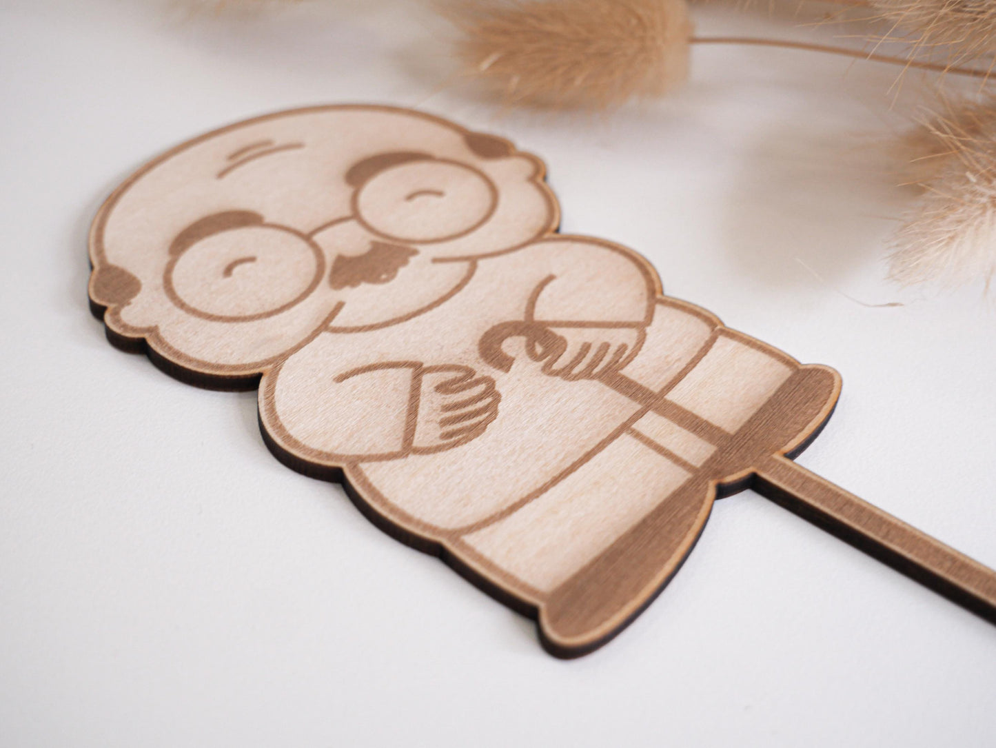 Cake Topper Kuchenaufsatz als personalisiertes Geschenk für Opa zum Geburtstag, zum Vatertag oder zur Rente