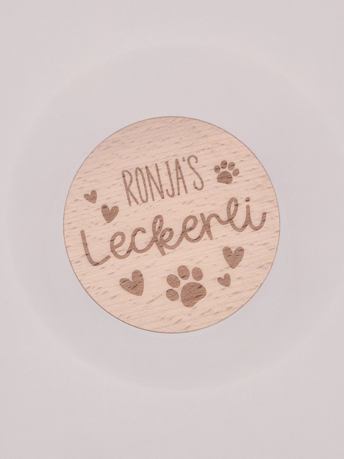 Personalisiertes Leckerli Glas für Hunde – gravierter Hundename, „Leckerli“, Tierpfoten als Geschenk für deinen vierbeinigen Liebling