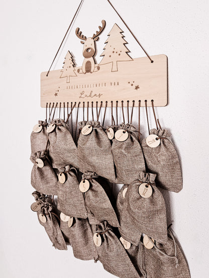 Personalisierter Adventskalender, Kinder Adventskalender, Adventskalender zum befüllen, Adventskalender Kinder, Adventskalender aus Holz