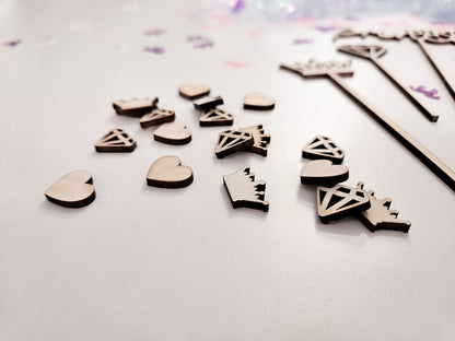 Personalisierter Cake Topper Holz – Prinzessin Schloss, Birthday Princess, Name, Alter Mädchen Geburtstag Deko