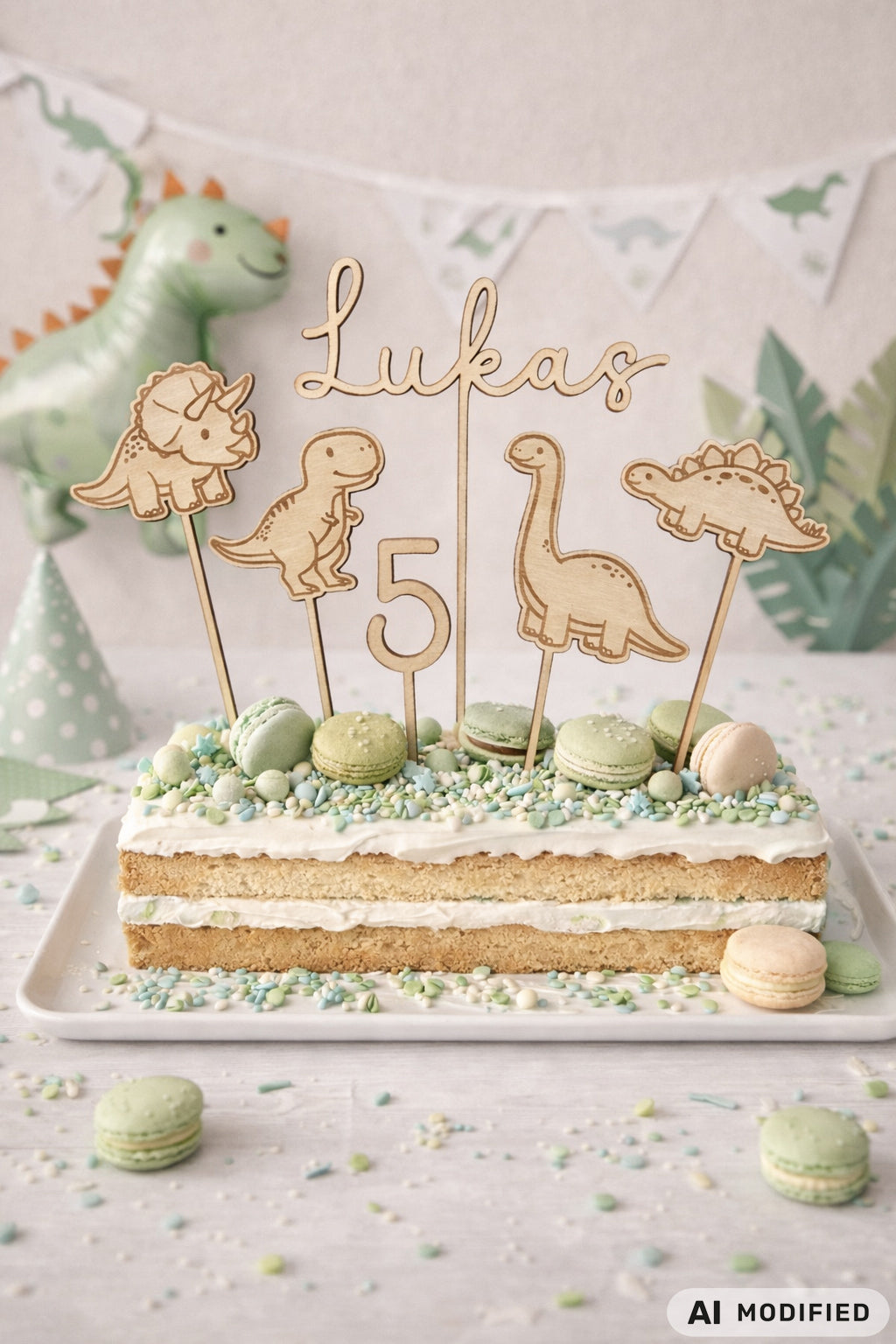 Dino Cake Topper personalisiert aus Holz mit Name und Alter für Dinosaurier Kindergeburtstag Junge. Tortendeko Dinosaurier Set mit Triceratops, T-Rex, Brachiosaurus und Stegosaurus, individueller Namensstecker und Zahl. Hochwertiger Holz Caketopper für Dino Party Deko, Geburtstagstorte Junge 3 4 5 6 Jahre, natürliche Tortendekoration für Naked Cake, Buttercremetorte oder Fondantkuchen. Personalisierte Geburtstagsdeko Holz kaufen bei leoundlu.de.