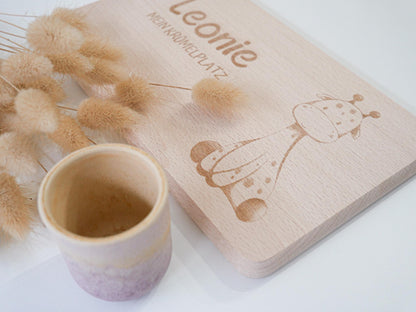 Brettchen personalisiertes Geschenk als Geburtstagsgeschenk, zur Taufe, zum ersten Geburtstag oder als Schneidebrett und Dekoelement