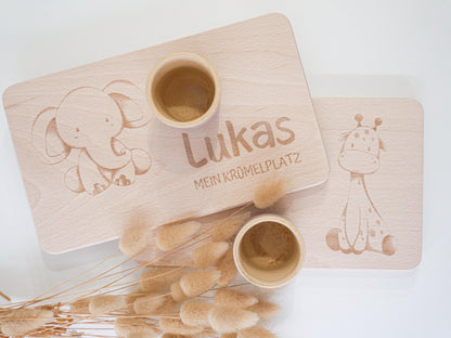 Brettchen personalisiertes Geschenk als Geburtstagsgeschenk, zur Taufe, zum ersten Geburtstag oder als Schneidebrett und Dekoelement