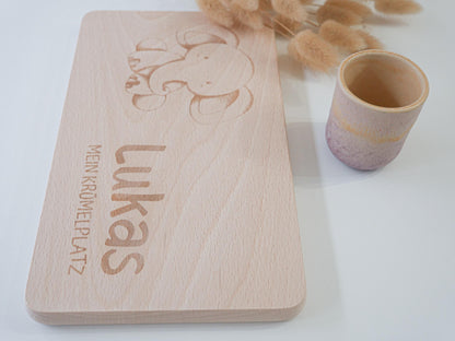 Brettchen personalisiertes Geschenk als Geburtstagsgeschenk, zur Taufe, zum ersten Geburtstag oder als Schneidebrett und Dekoelement