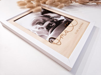 Bilderrahmen Passepartout Fotogeschenk als personalisiertes Geschenk für Oma zum Geburtstag, zum Muttertag oder als Andenken