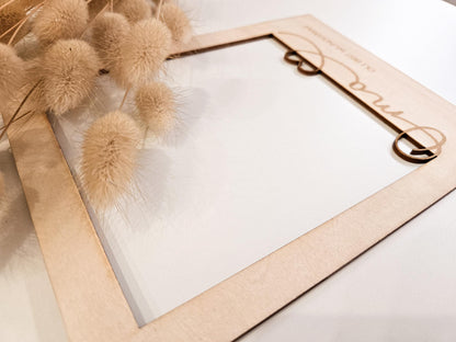 Bilderrahmen Passepartout Fotogeschenk als personalisiertes Geschenk für Oma zum Geburtstag, zum Muttertag oder als Andenken