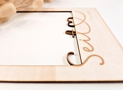 Bilderrahmen Passepartout personalisiertes Geschenk Fotogeschenk zum Jahrestag, zur goldenen Hochzeit, Valentinstag oder zum Hochzeitstag