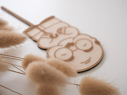 Cake Topper Kuchenaufsatz als personalisiertes Geschenk für Opa zum Geburtstag, zum Vatertag oder zur Rente