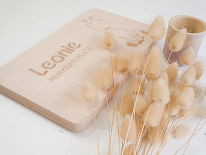 Brettchen personalisiertes Geschenk als Geburtstagsgeschenk, zur Taufe, zum ersten Geburtstag oder als Schneidebrett und Dekoelement