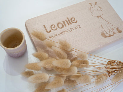 Brettchen personalisiertes Geschenk als Geburtstagsgeschenk, zur Taufe, zum ersten Geburtstag oder als Schneidebrett und Dekoelement