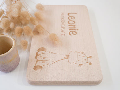 Brettchen personalisiertes Geschenk als Geburtstagsgeschenk, zur Taufe, zum ersten Geburtstag oder als Schneidebrett und Dekoelement