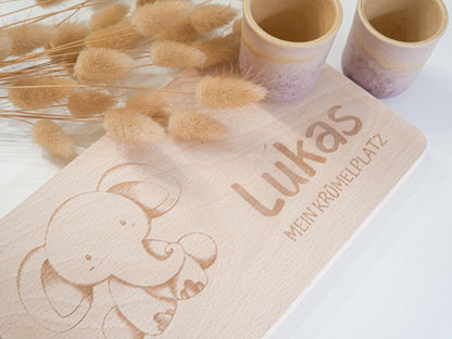 Brettchen personalisiertes Geschenk als Geburtstagsgeschenk, zur Taufe, zum ersten Geburtstag oder als Schneidebrett und Dekoelement