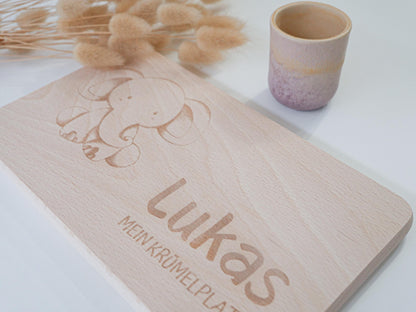 Brettchen personalisiertes Geschenk als Geburtstagsgeschenk, zur Taufe, zum ersten Geburtstag oder als Schneidebrett und Dekoelement