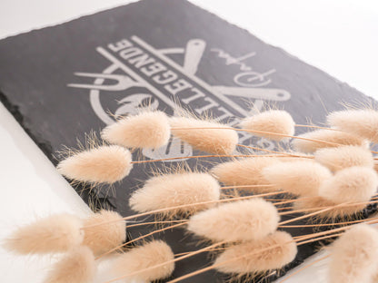 Personalisierbare Schieferplatte mit Namen – Geschenk zum Vatertag & Geburtstag – Individuelles Deko-Highlight für Papa