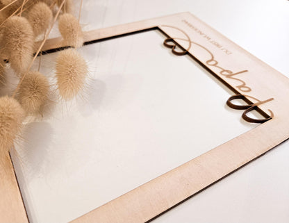 Bilderrahmen Passepartout Papa als personalisiertes Geschenk zum Vatertag, als Fotogeschenk zur Geburt oder als Geschenk zum Geburtstag