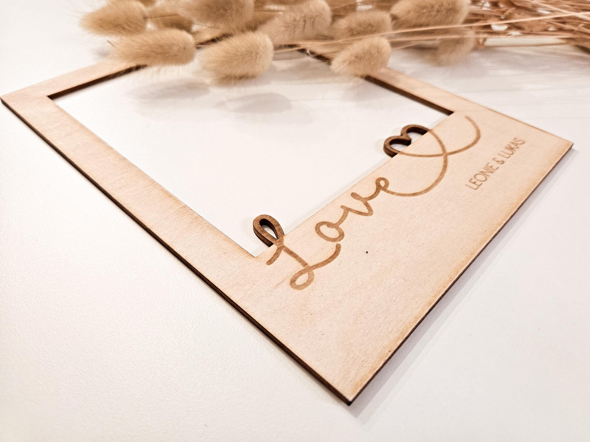 Bilderrahmen Passepartout personalisiertes Geschenk als Fotogeschenk zum Jahrestag, als Hochzeitsgeschenk, Muttertagsgeschenk oder Vatertag