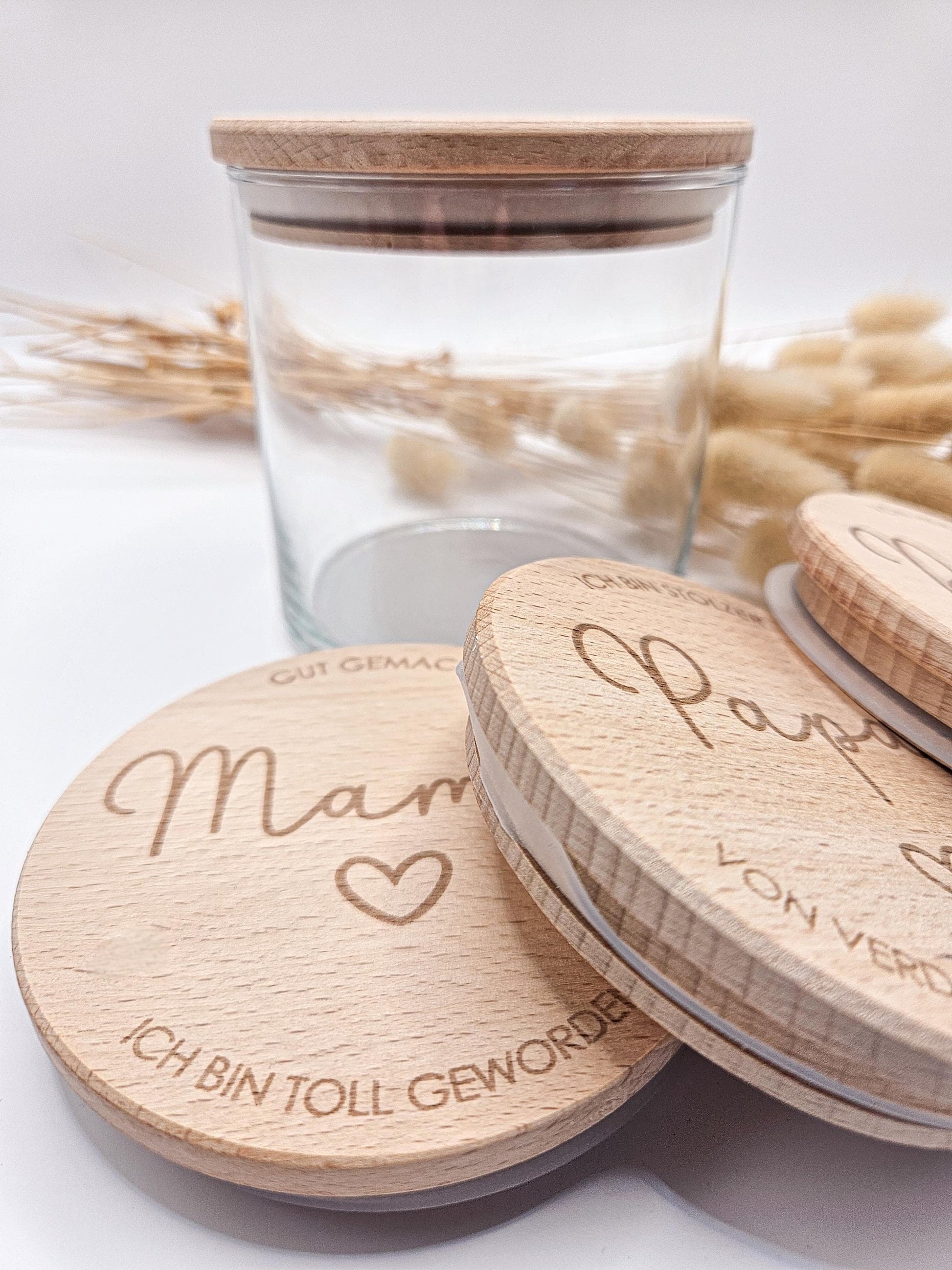 Vorratsglas mit Gravur als Muttertagsgeschenk: Gut gemacht Mama - Ich bin toll geworden – Geschenk zum Muttertag, Geburtstag oder für Oma