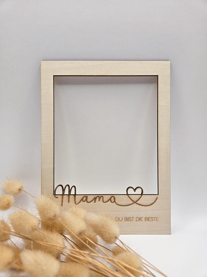 Bilderrahmen Passepartout personalisiertes Geschenk als Fotogeschenk zum Muttertag, als Geschenk für die Oma oder als Andenken