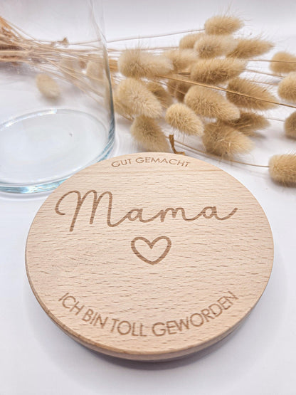 Vorratsglas mit Gravur als Muttertagsgeschenk: Gut gemacht Mama - Ich bin toll geworden – Geschenk zum Muttertag, Geburtstag oder für Oma