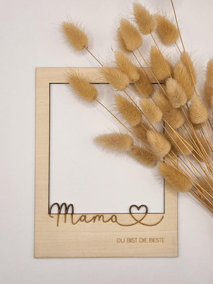Bilderrahmen Passepartout personalisiertes Geschenk als Fotogeschenk zum Muttertag, als Geschenk für die Oma oder als Andenken
