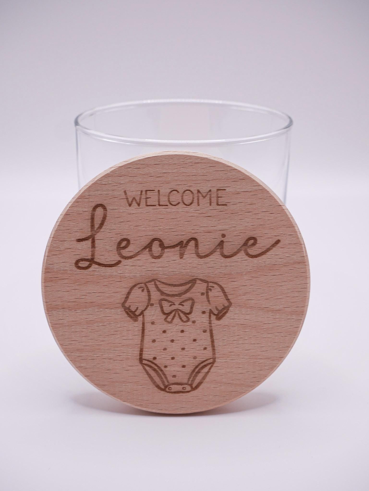 Geschenk zur Geburt personalisiert - Babygeschenk Starter Kit mit graviertem Namen, Geschenk zur Geburt, Taufe, Geburtstag, Windeltorte