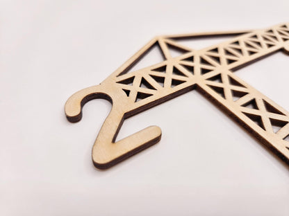 Cake topper zum Geburtstag mit Kran aus Holz, personalisierte Torten Dekoration , personalisierbar mit Namen und Alter perfekt als Geschenk