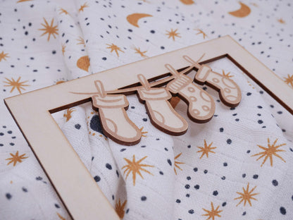 Personalisierter Baby Bilderrahmen Passepartout als Fotogeschenk zur Geburt, als Babygeschenk, Geschenk zur Geburt oder zur Taufe